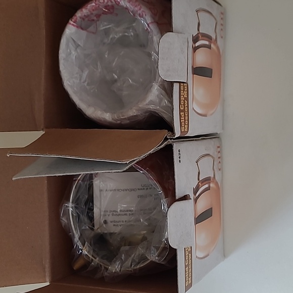 NIB pair of Solid Copper Moscow Mule mugs - Picture 6 of 8